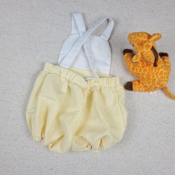 Vintage Giraffe Sunsuit & Jacket Set 12 months - Picture 6 of 11